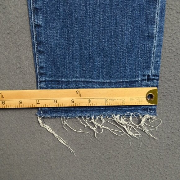 L'agence Jeans Women's 29 Blue Harris High Rise Cropped Denim - Picture 8 of 12